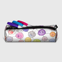 Пенал для ручек Акварельные круги, узор, цвет: 3D-принт — фото 2