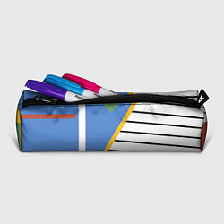 Пенал для ручек Винтаж - 70-е - спортивный стиль, цвет: 3D-принт — фото 2