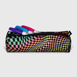 Пенал для ручек Colorful avant-garde chess pattern - fashion, цвет: 3D-принт — фото 2