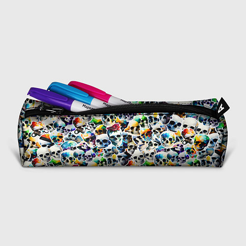 Пенал Акварельные черепа / 3D-принт – фото 2