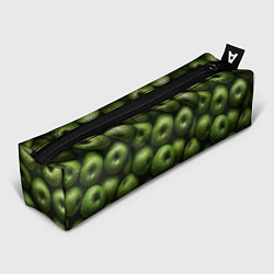 Пенал для ручек Сочная текстура из зеленых яблок, цвет: 3D-принт