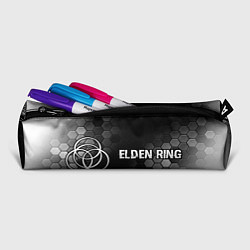 Пенал для ручек Elden Ring glitch на темном фоне: надпись и символ, цвет: 3D-принт — фото 2