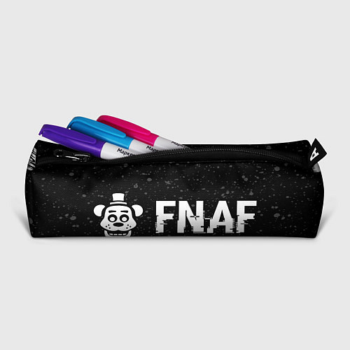 Пенал FNAF glitch на темном фоне: надпись и символ / 3D-принт – фото 2