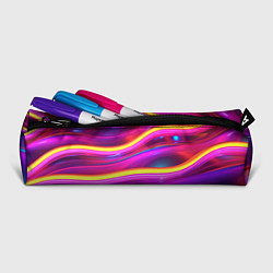 Пенал для ручек Неоновые светящиеся волны, цвет: 3D-принт — фото 2