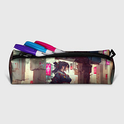 Пенал для ручек Кибер самурай девушка, цвет: 3D-принт — фото 2