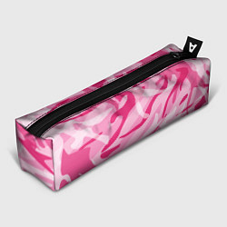Пенал для ручек Камуфляж в розовом, цвет: 3D-принт