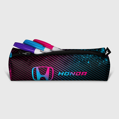 Пенал Honda - neon gradient: надпись и символ / 3D-принт – фото 2