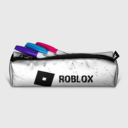 Пенал для ручек Roblox glitch на светлом фоне: надпись и символ, цвет: 3D-принт — фото 2
