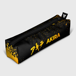 Пенал для ручек Akira - gold gradient: надпись и символ, цвет: 3D-принт