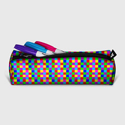 Пенал для ручек Разноцветные плитки, цвет: 3D-принт — фото 2
