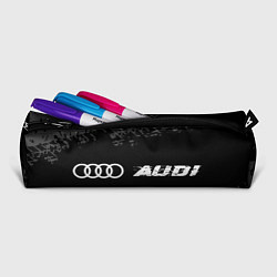 Пенал для ручек Audi speed на темном фоне со следами шин по-горизо, цвет: 3D-принт — фото 2