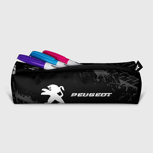 Пенал Peugeot speed на темном фоне со следами шин по-гор / 3D-принт – фото 2