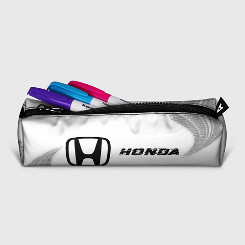 Пенал Honda speed на светлом фоне со следами шин по-гори / 3D-принт – фото 2