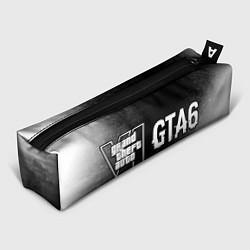 Пенал для ручек GTA6 glitch на темном фоне по-горизонтали, цвет: 3D-принт
