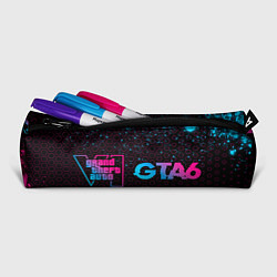 Пенал для ручек GTA6 - neon gradient по-горизонтали, цвет: 3D-принт — фото 2