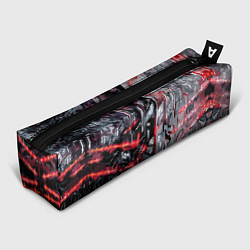 Пенал для ручек Адский доспех в царапинах, цвет: 3D-принт