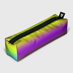Пенал Неоновые салатовые и фиолетовые полосы