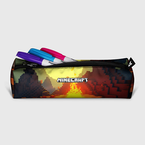Пенал Minecraft костер и лого / 3D-принт – фото 2