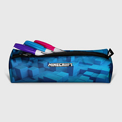 Пенал для ручек Minecraft синие плиты, цвет: 3D-принт — фото 2