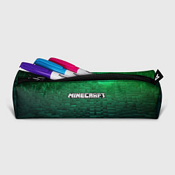 Пенал для ручек Minecraft logo green, цвет: 3D-принт — фото 2
