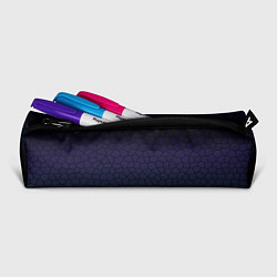 Пенал для ручек Чёрно-фиолетовый мозаика крупная, цвет: 3D-принт — фото 2