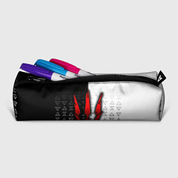 Пенал для ручек Ведьмак - красные следы от когтей, цвет: 3D-принт — фото 2