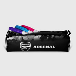 Пенал для ручек Arsenal sport на темном фоне по-горизонтали, цвет: 3D-принт — фото 2