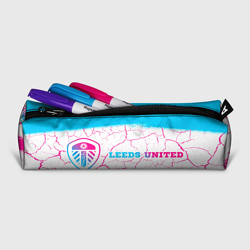 Пенал Leeds United neon gradient style по-горизонтали / 3D-принт – фото 2