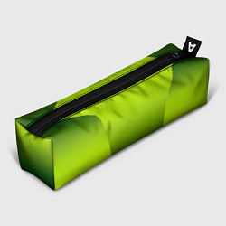 Пенал для ручек Яркий зеленый градиентный комбинированный узор, цвет: 3D-принт