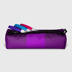 Пенал для ручек Фиолетовый градиентный полосатый комбинированный у, цвет: 3D-принт — фото 2