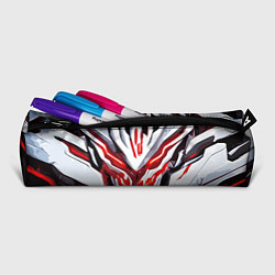 Пенал для ручек Абстрактный красный кибер демон, цвет: 3D-принт — фото 2