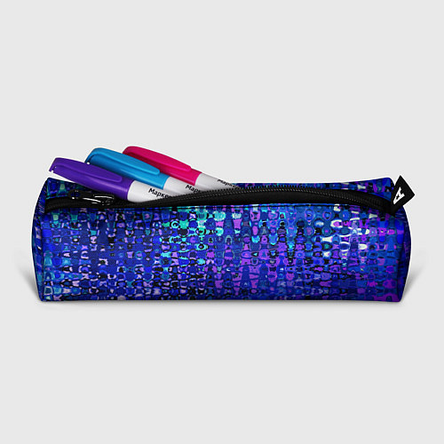 Пенал Абстракция синий индиго / 3D-принт – фото 2