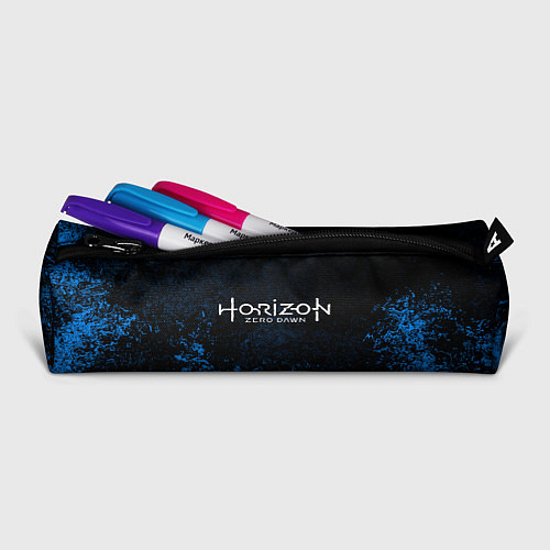Пенал Horizon: Zero Dawn синие брызги красок / 3D-принт – фото 2