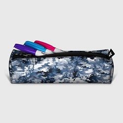 Пенал для ручек Камуфляж серо синий, цвет: 3D-принт — фото 2