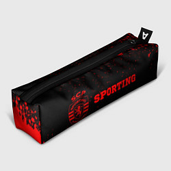 Пенал для ручек Sporting - red gradient по-горизонтали, цвет: 3D-принт