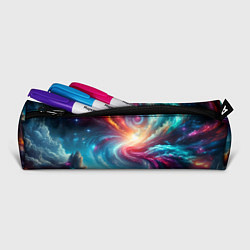Пенал для ручек Fantastic neon space landscape - ai art fantasy, цвет: 3D-принт — фото 2