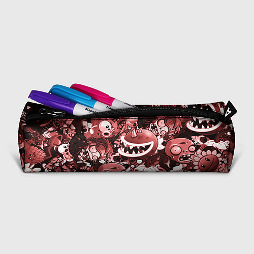 Пенал Растения против зомби в красном цвете / 3D-принт – фото 2