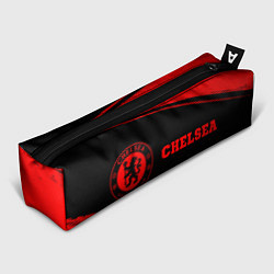 Пенал для ручек Chelsea - red gradient по-горизонтали, цвет: 3D-принт