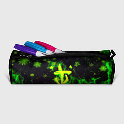 Пенал для ручек Doom кислотный снег в огне лого, цвет: 3D-принт — фото 2