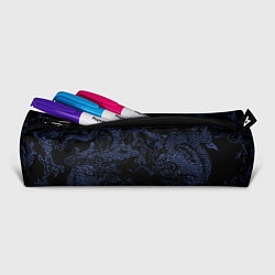 Пенал для ручек Синий дракон на черном, цвет: 3D-принт — фото 2