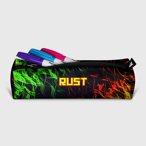 Пенал RUST огненная текстура / 3D-принт – фото 2