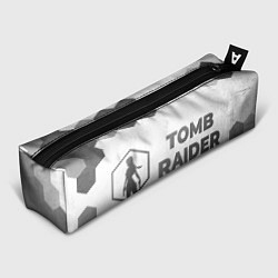 Пенал для ручек Tomb Raider - white gradient по-горизонтали, цвет: 3D-принт