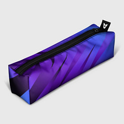 Пенал Сине-фиолетовый абстрактные линии