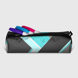 Пенал для ручек Color black blue, цвет: 3D-принт — фото 2