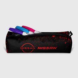 Пенал для ручек Nissan - red gradient по-горизонтали, цвет: 3D-принт — фото 2