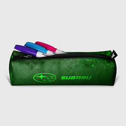 Пенал для ручек Subaru - green gradient по-горизонтали, цвет: 3D-принт — фото 2