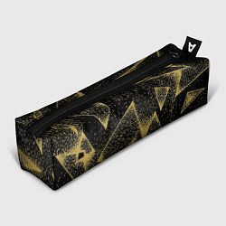 Пенал Triangle yellow with dots