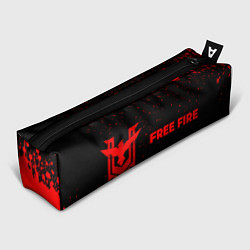 Пенал для ручек Free Fire - red gradient по-горизонтали, цвет: 3D-принт