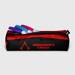 Пенал для ручек Assassins Creed - red gradient по-горизонтали, цвет: 3D-принт — фото 2