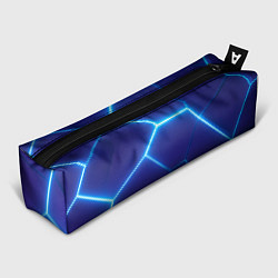 Пенал для ручек Синие плиты со светом, цвет: 3D-принт